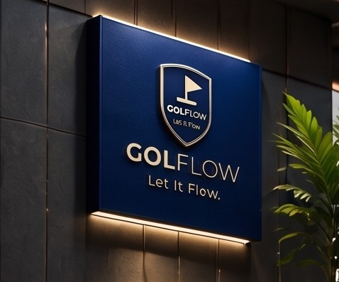 Golflow 招牌示意